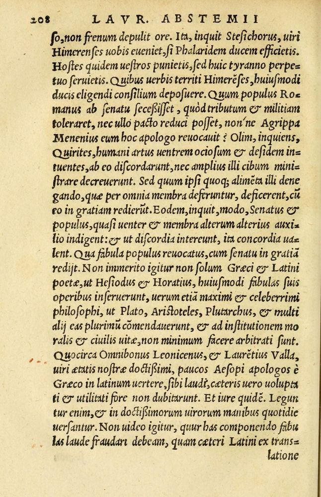 Scan 0182 of Aesopi Phrygis et aliorum fabulae