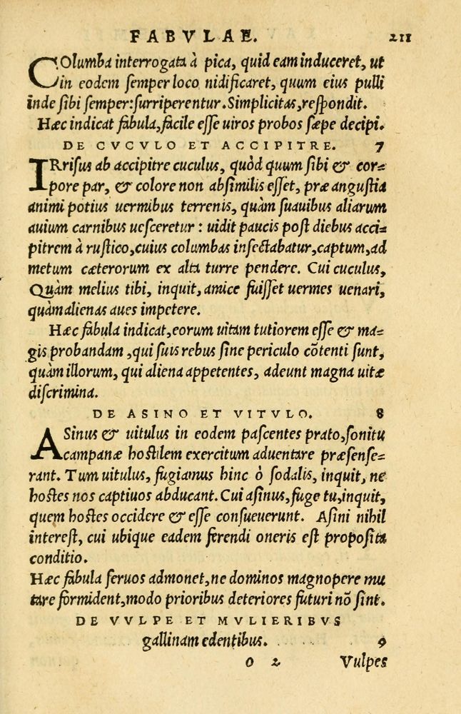 Scan 0185 of Aesopi Phrygis et aliorum fabulae