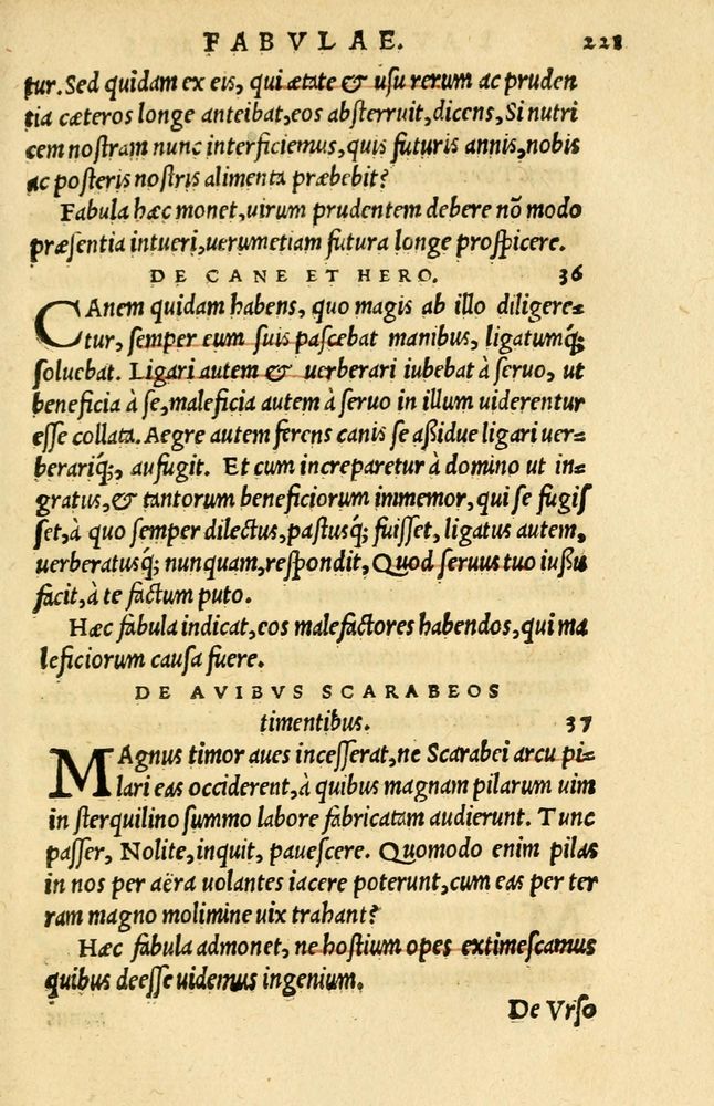 Scan 0195 of Aesopi Phrygis et aliorum fabulae