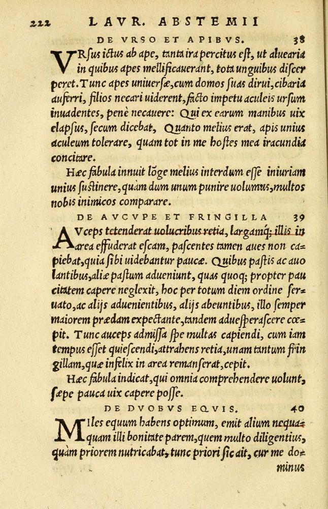Scan 0196 of Aesopi Phrygis et aliorum fabulae