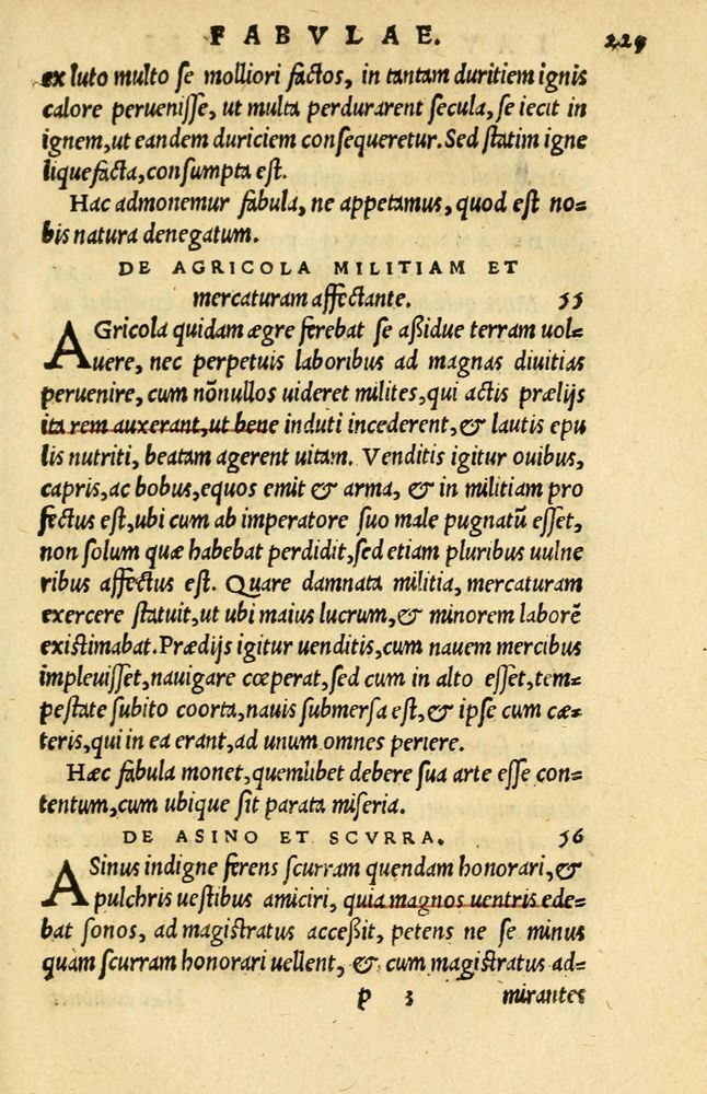 Scan 0203 of Aesopi Phrygis et aliorum fabulae