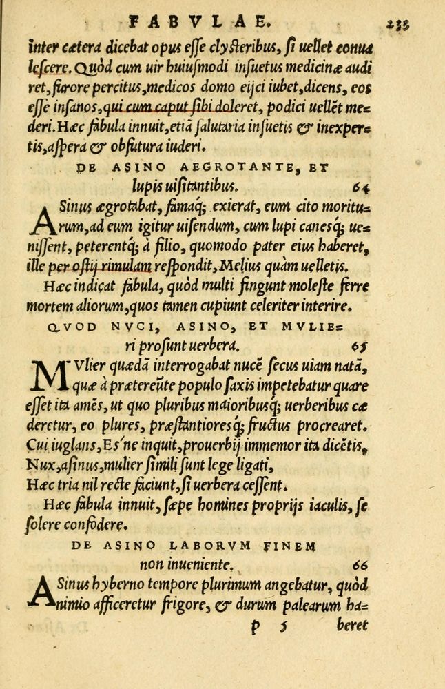 Scan 0207 of Aesopi Phrygis et aliorum fabulae