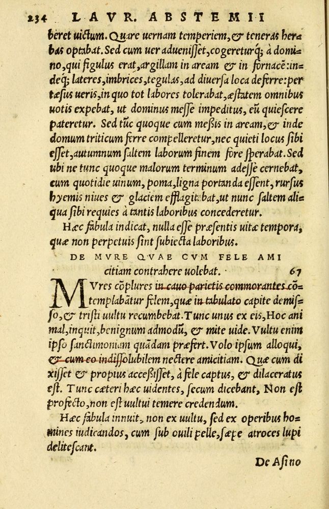 Scan 0208 of Aesopi Phrygis et aliorum fabulae