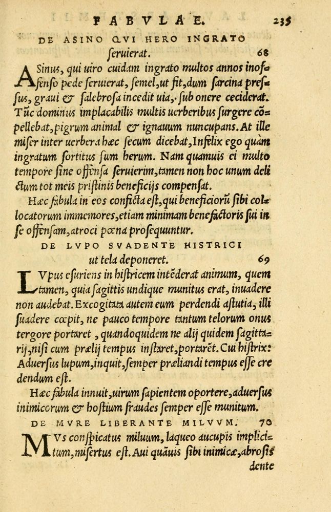 Scan 0209 of Aesopi Phrygis et aliorum fabulae