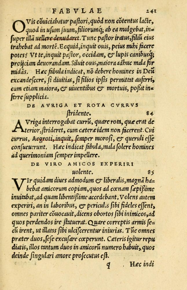 Scan 0215 of Aesopi Phrygis et aliorum fabulae