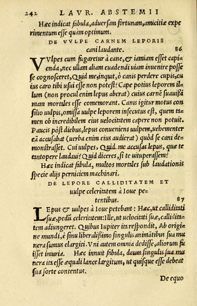 Scan 0216 of Aesopi Phrygis et aliorum fabulae