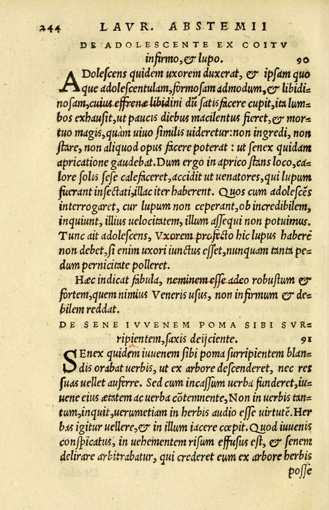 Scan 0218 of Aesopi Phrygis et aliorum fabulae