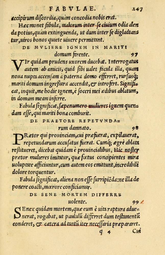Scan 0221 of Aesopi Phrygis et aliorum fabulae
