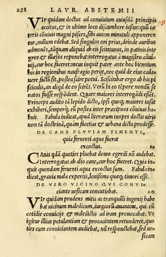 Scan 0232 of Aesopi Phrygis et aliorum fabulae