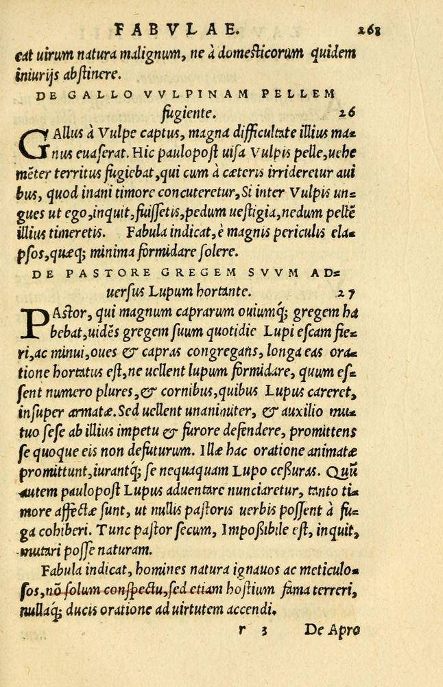 Scan 0235 of Aesopi Phrygis et aliorum fabulae