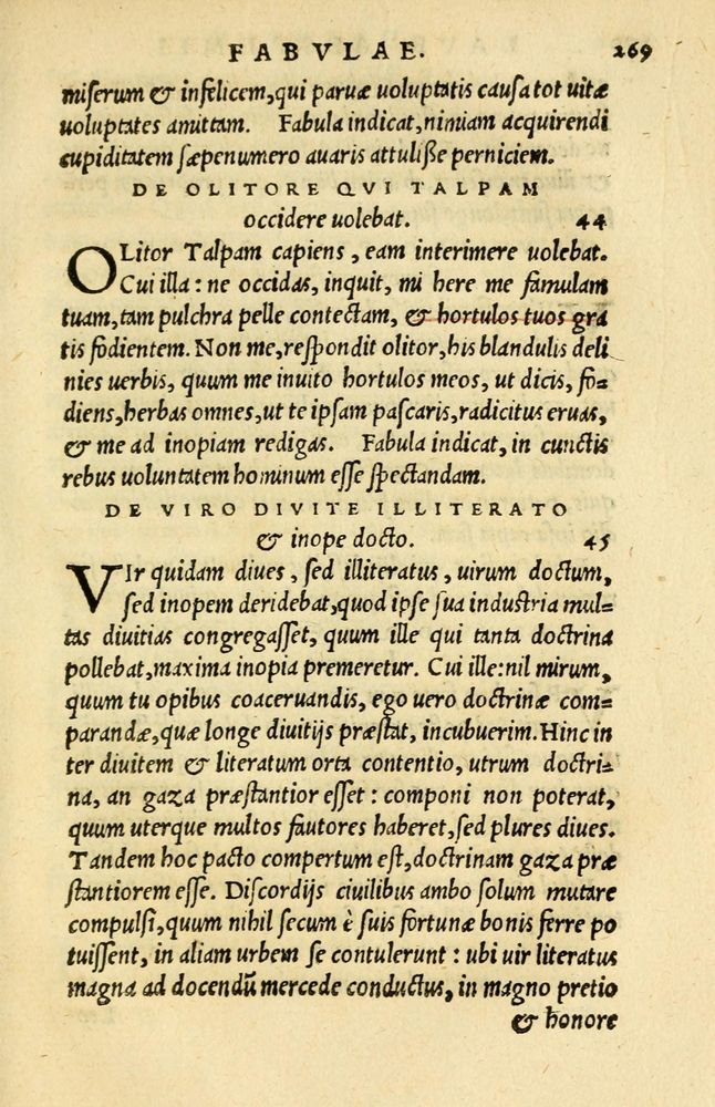 Scan 0243 of Aesopi Phrygis et aliorum fabulae