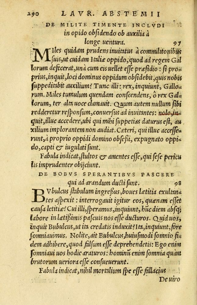 Scan 0264 of Aesopi Phrygis et aliorum fabulae