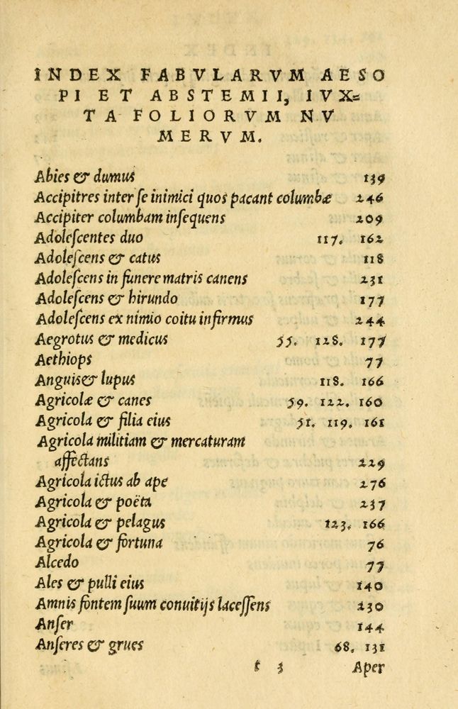 Scan 0267 of Aesopi Phrygis et aliorum fabulae