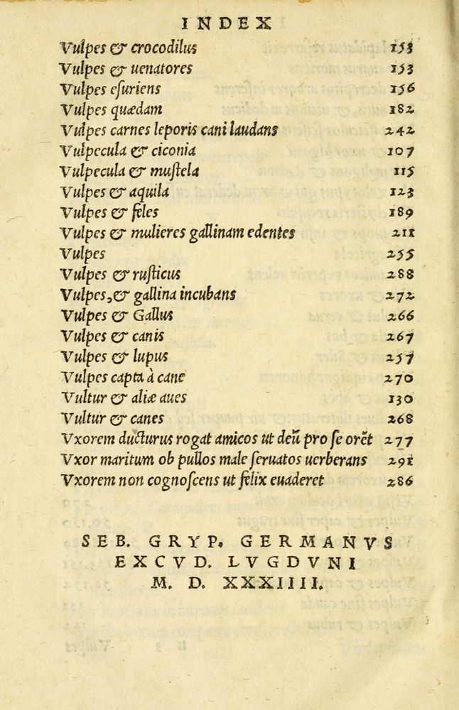 Scan 0284 of Aesopi Phrygis et aliorum fabulae