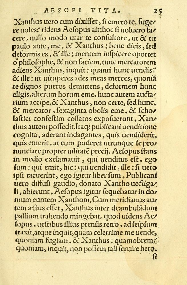Scan 0029 of Aesopi Phrygis fabellae græce & latine