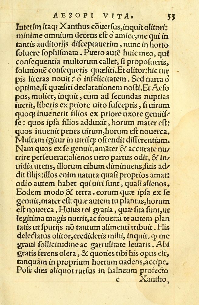Scan 0037 of Aesopi Phrygis fabellae græce & latine