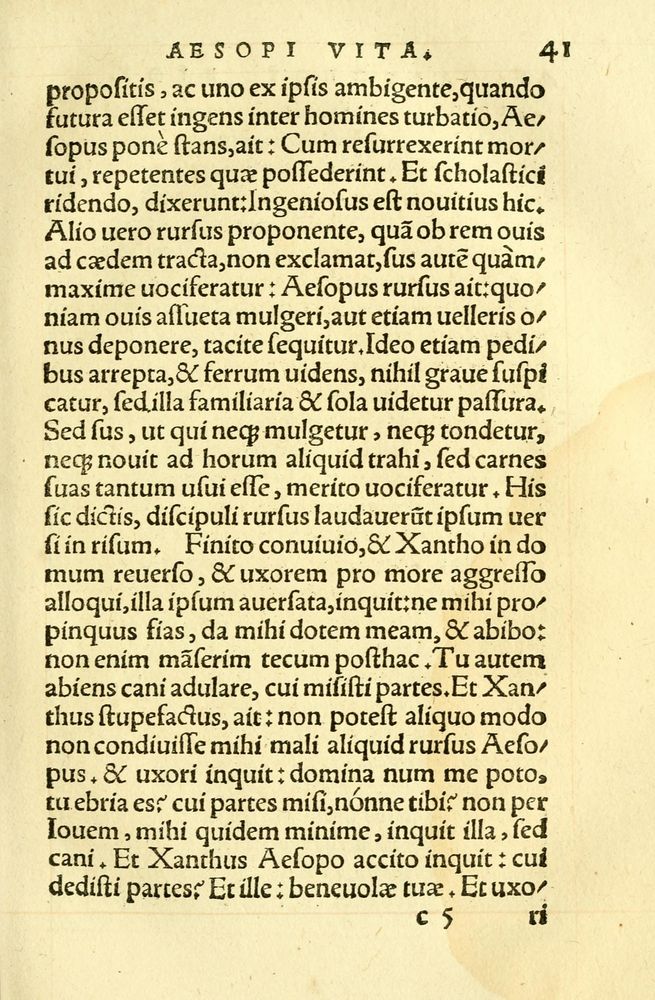 Scan 0045 of Aesopi Phrygis fabellae græce & latine