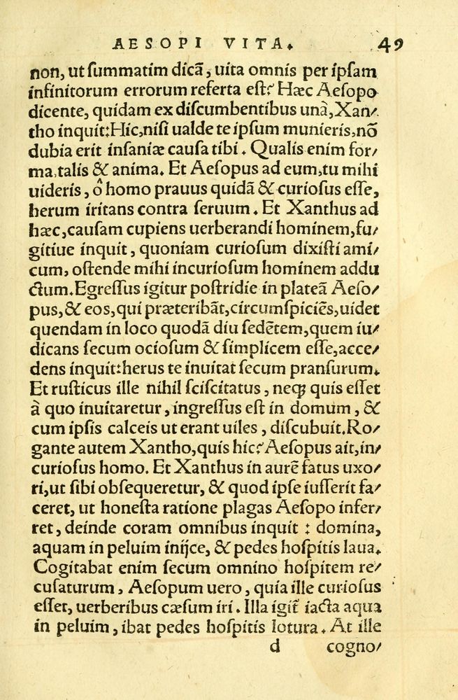 Scan 0053 of Aesopi Phrygis fabellae græce & latine