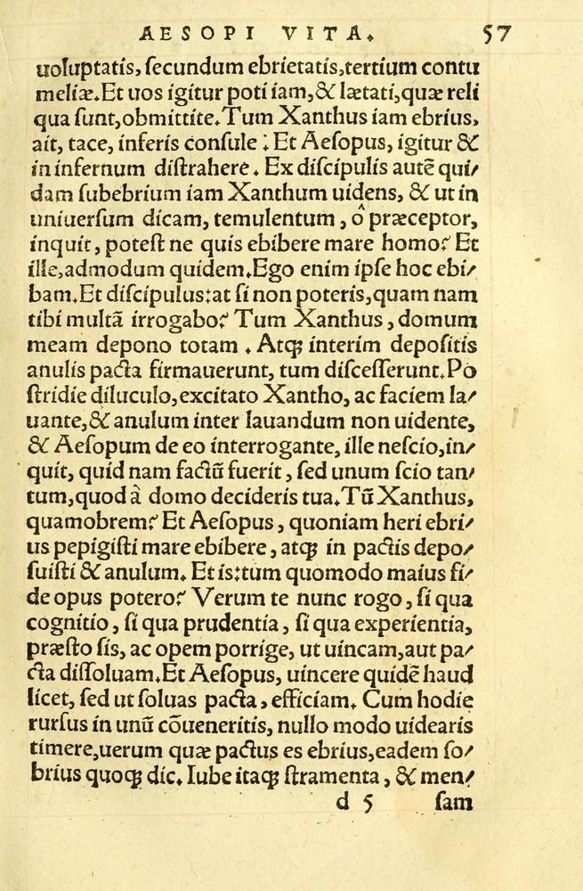 Scan 0061 of Aesopi Phrygis fabellae græce & latine