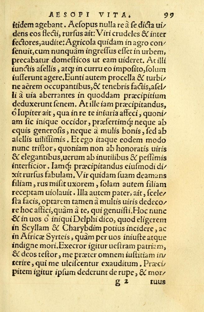 Scan 0103 of Aesopi Phrygis fabellae græce & latine