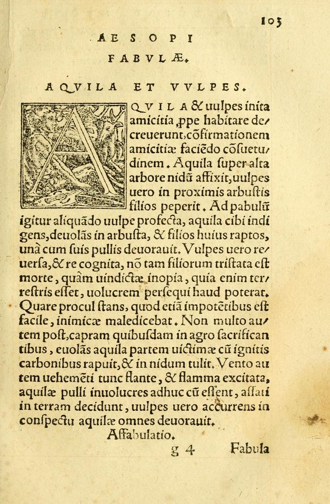 Scan 0107 of Aesopi Phrygis fabellae græce & latine
