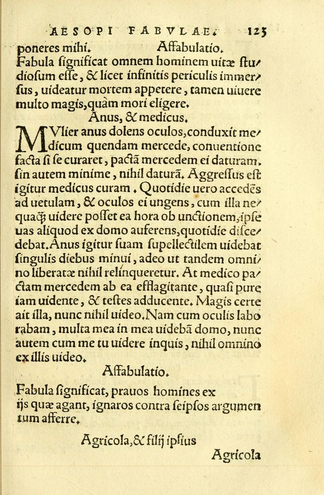 Scan 0127 of Aesopi Phrygis fabellae græce & latine