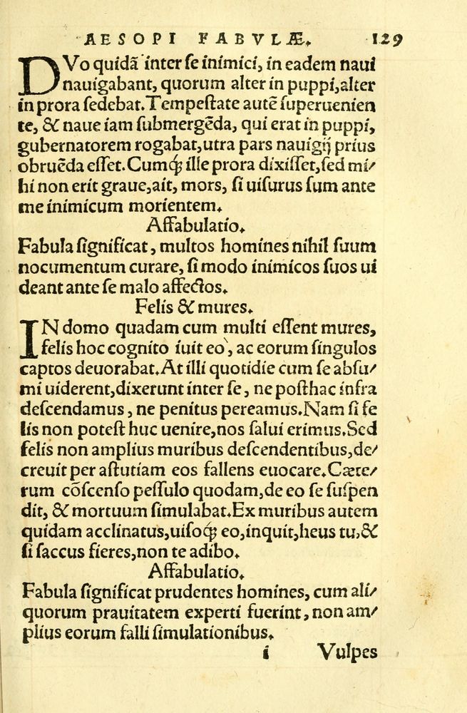 Scan 0133 of Aesopi Phrygis fabellae græce & latine