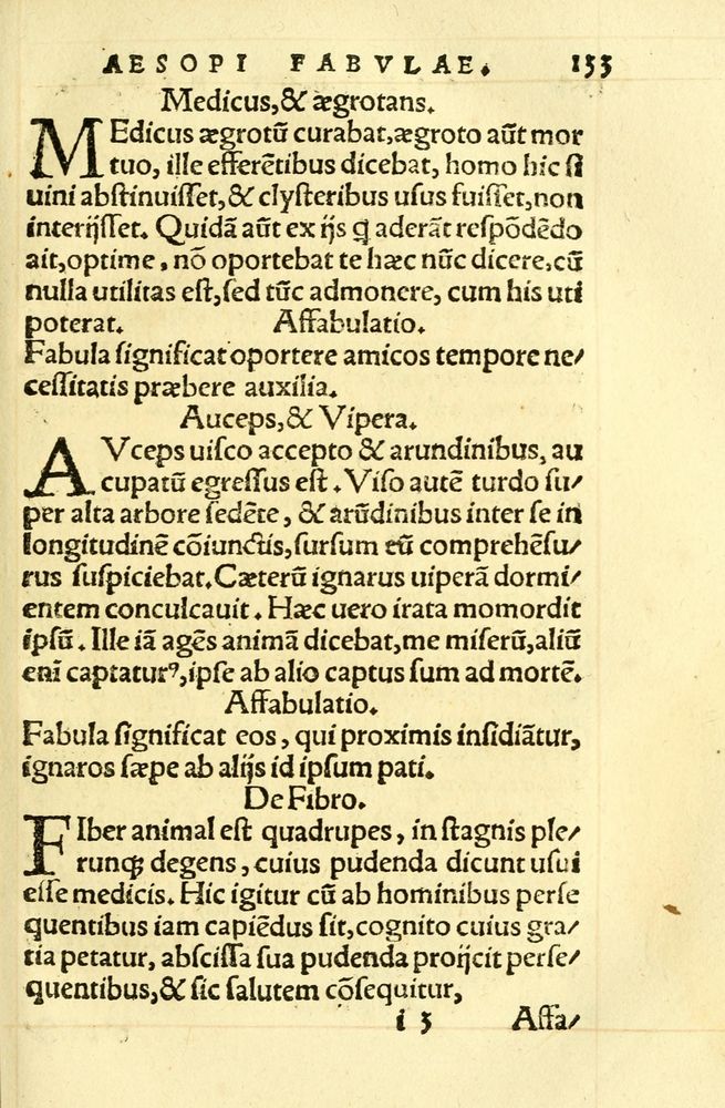 Scan 0137 of Aesopi Phrygis fabellae græce & latine