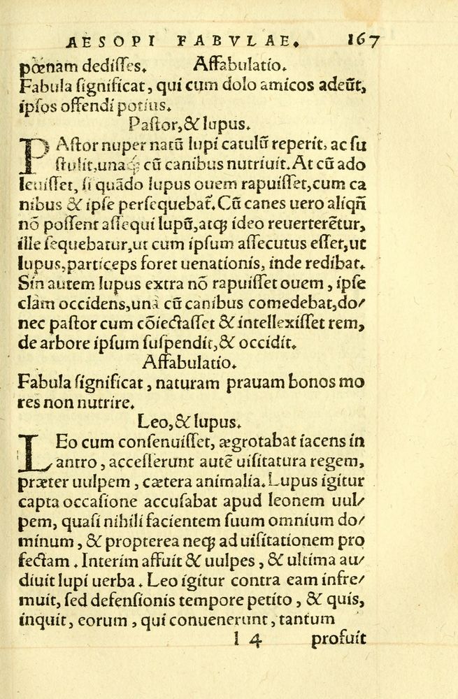 Scan 0171 of Aesopi Phrygis fabellae græce & latine