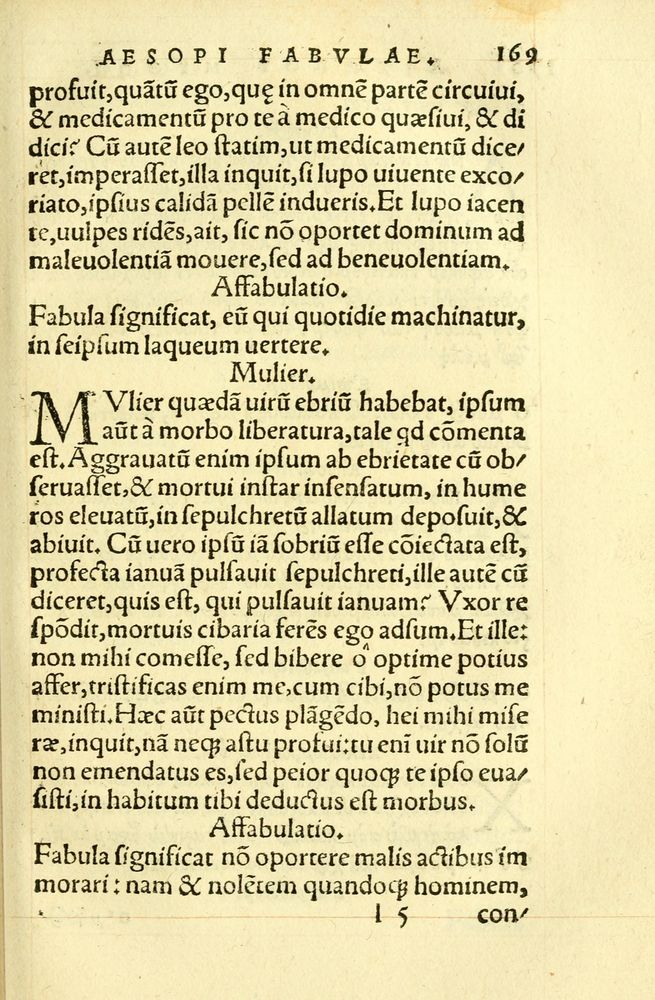 Scan 0173 of Aesopi Phrygis fabellae græce & latine