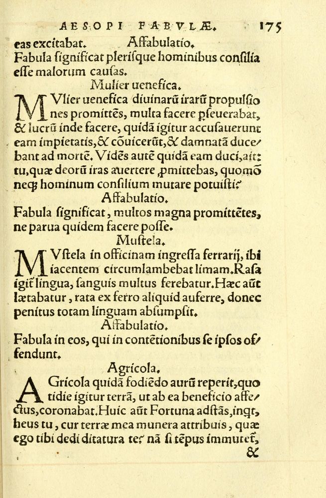 Scan 0179 of Aesopi Phrygis fabellae græce & latine