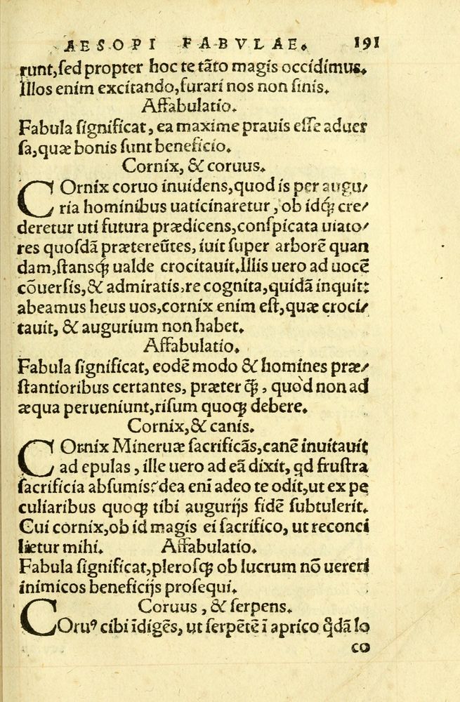 Scan 0195 of Aesopi Phrygis fabellae græce & latine