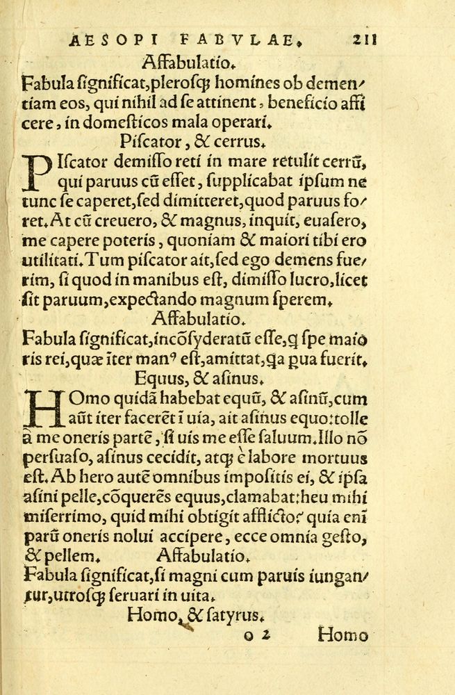 Scan 0215 of Aesopi Phrygis fabellae græce & latine