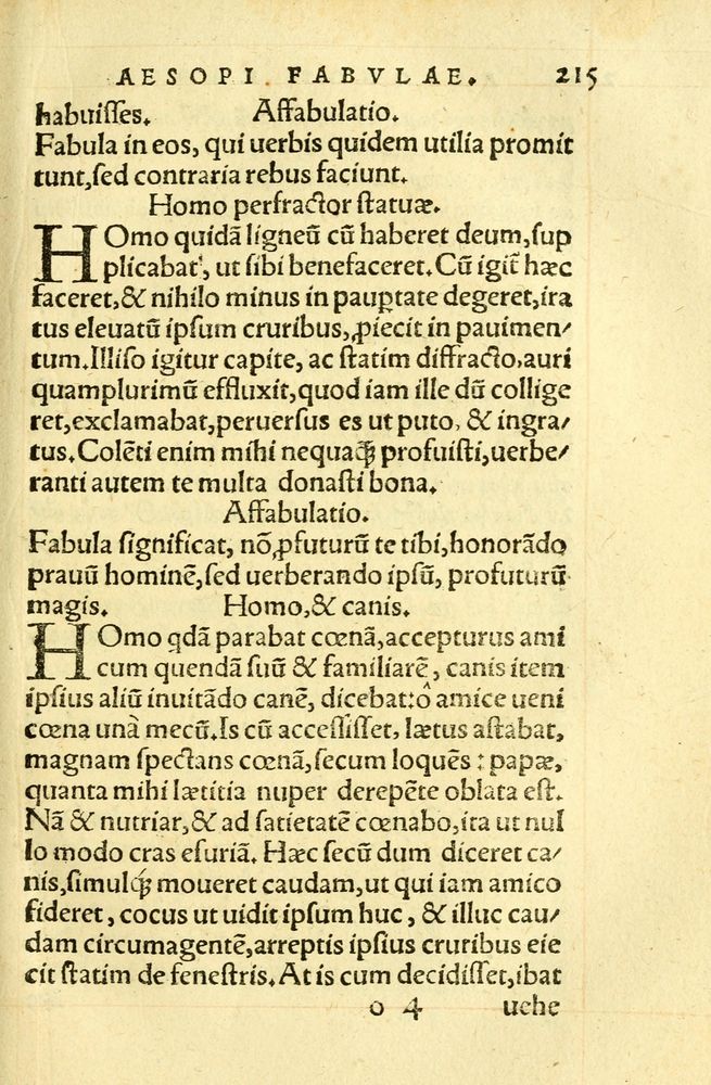Scan 0219 of Aesopi Phrygis fabellae græce & latine