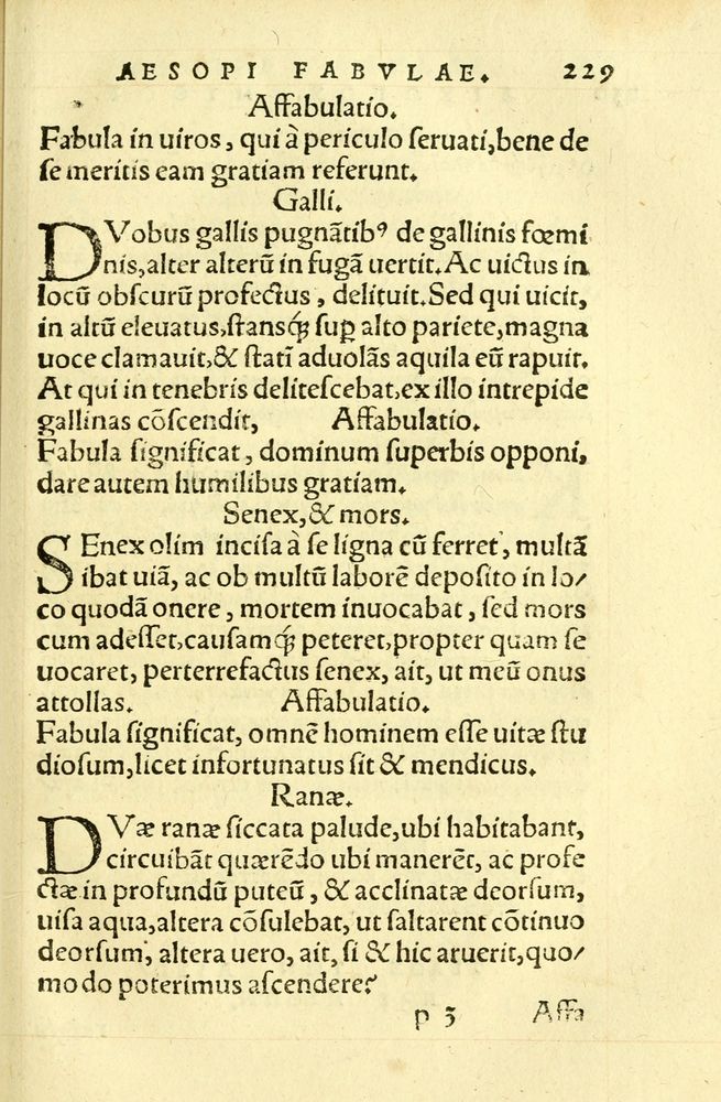 Scan 0233 of Aesopi Phrygis fabellae græce & latine