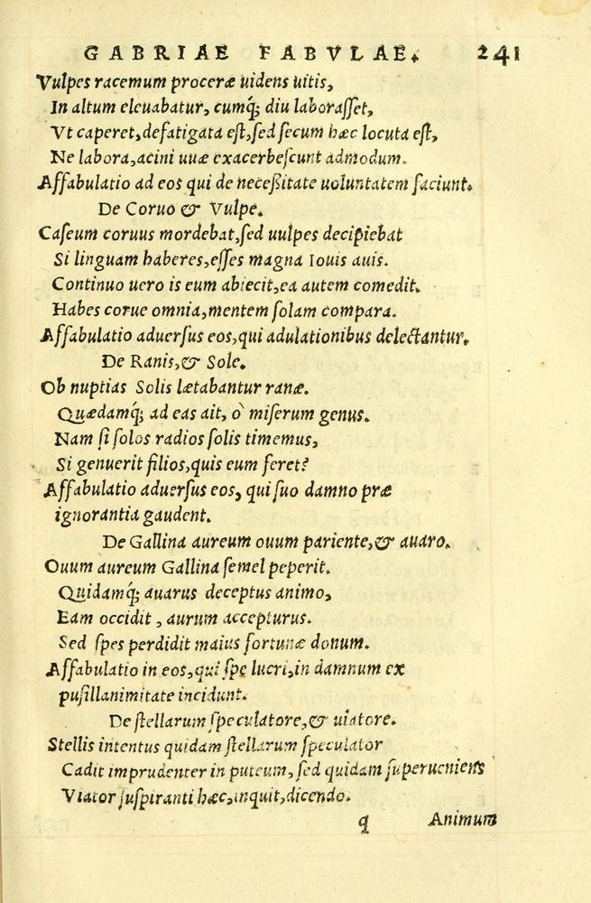 Scan 0245 of Aesopi Phrygis fabellae græce & latine