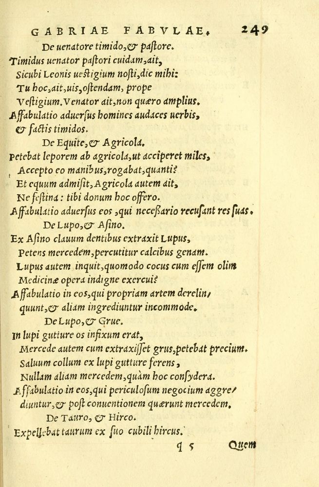 Scan 0253 of Aesopi Phrygis fabellae græce & latine