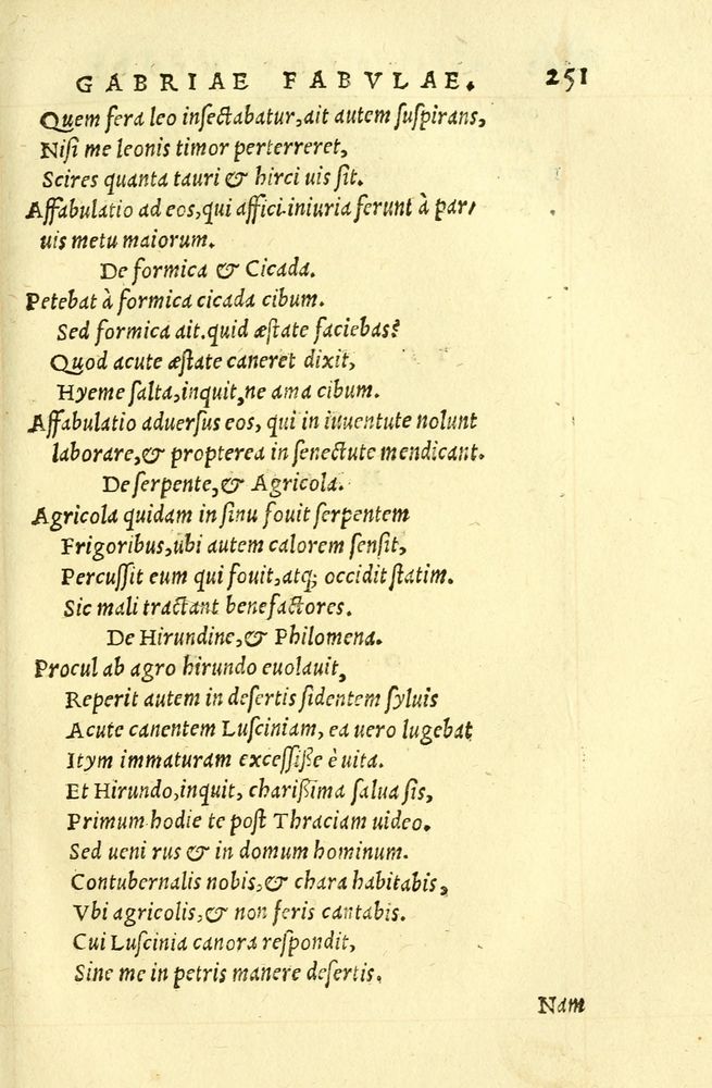 Scan 0255 of Aesopi Phrygis fabellae græce & latine