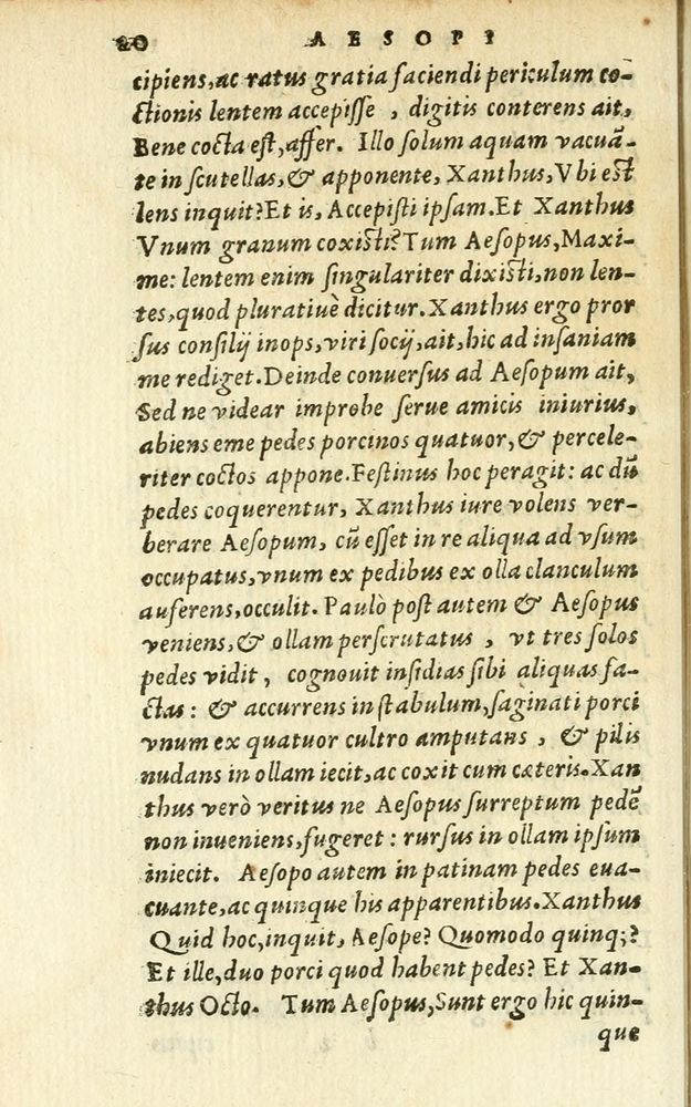 Scan 0026 of Aesopi Phrigis Et Aliorvm Fabvlae