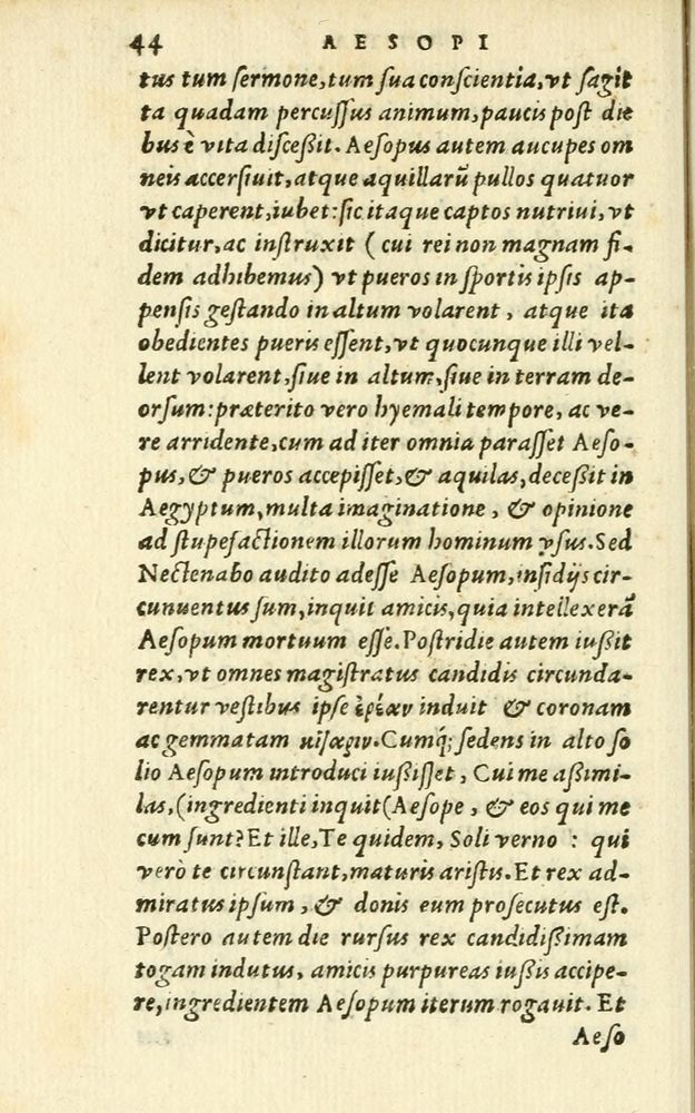 Scan 0050 of Aesopi Phrigis Et Aliorvm Fabvlae