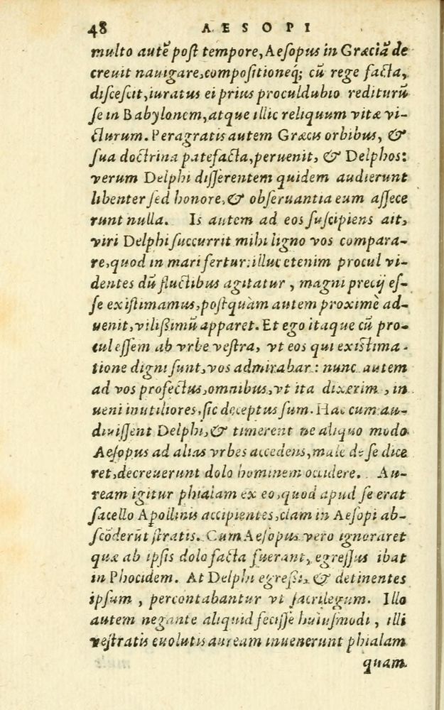 Scan 0054 of Aesopi Phrigis Et Aliorvm Fabvlae