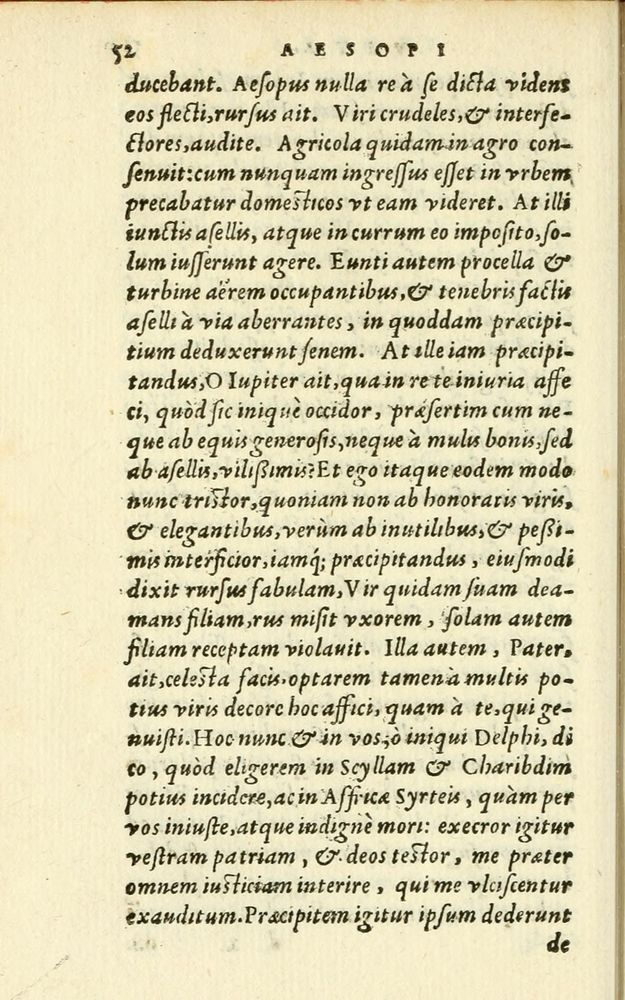 Scan 0058 of Aesopi Phrigis Et Aliorvm Fabvlae