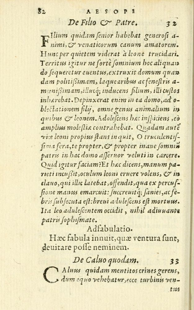 Scan 0088 of Aesopi Phrigis Et Aliorvm Fabvlae