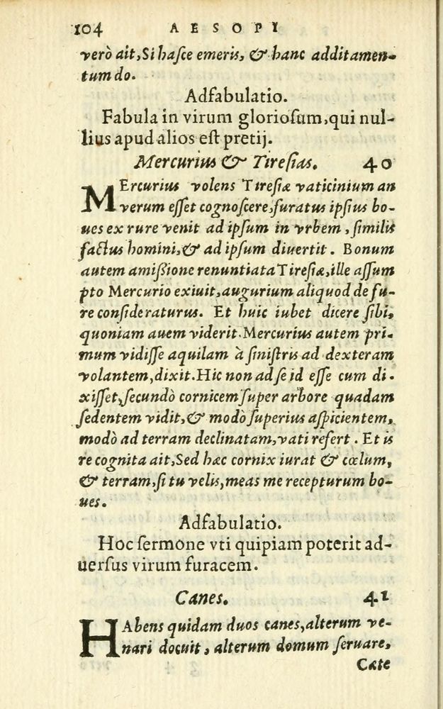 Scan 0110 of Aesopi Phrigis Et Aliorvm Fabvlae