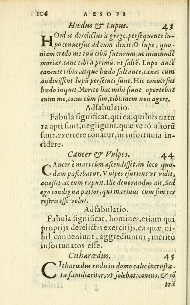Scan 0112 of Aesopi Phrigis Et Aliorvm Fabvlae