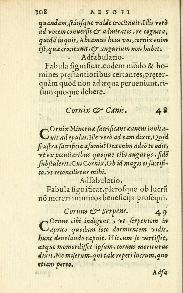 Scan 0114 of Aesopi Phrigis Et Aliorvm Fabvlae