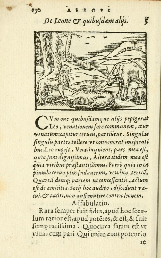 Scan 0136 of Aesopi Phrigis Et Aliorvm Fabvlae