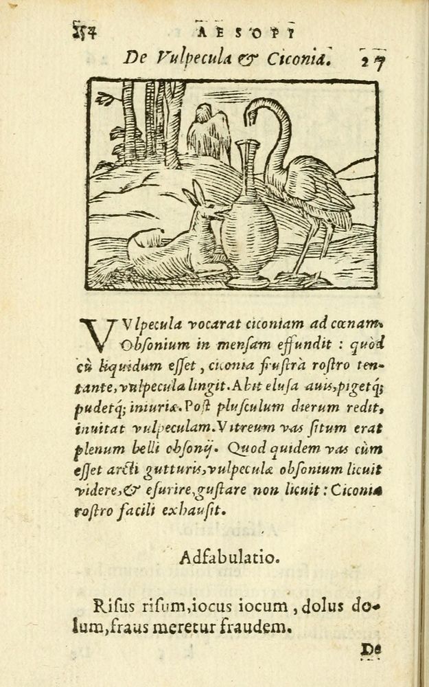 Scan 0160 of Aesopi Phrigis Et Aliorvm Fabvlae