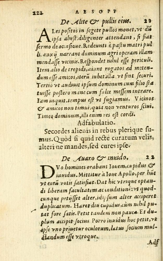 Scan 0228 of Aesopi Phrigis Et Aliorvm Fabvlae