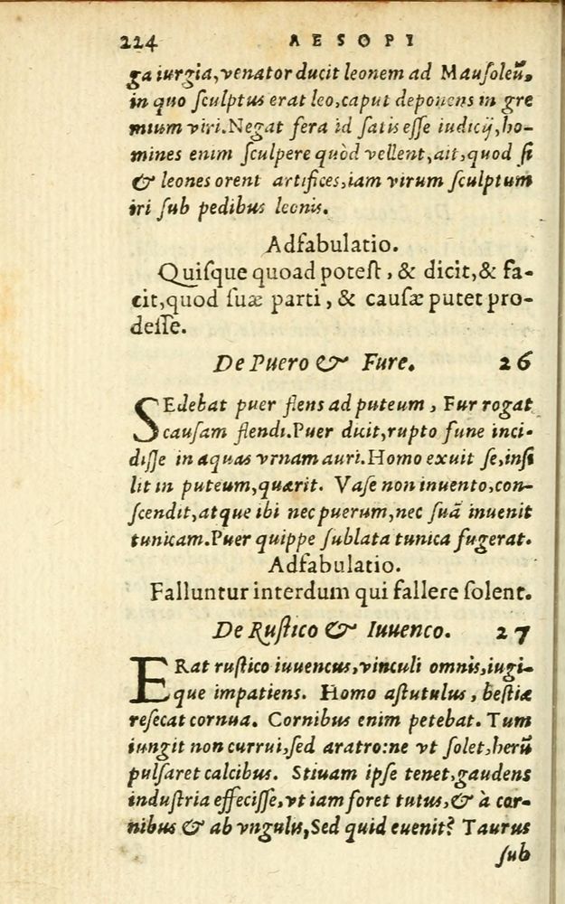 Scan 0230 of Aesopi Phrigis Et Aliorvm Fabvlae